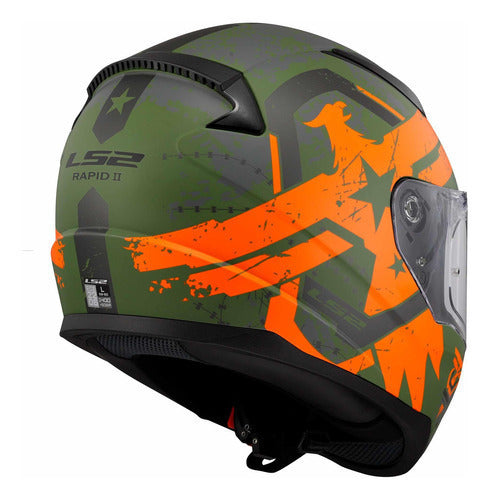 CASCO LS2 RAPID II THUNDER BIRDS NJA/VDE/MATE FF353